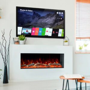 Tv Feature Wall Electric Fires | The Fire Place